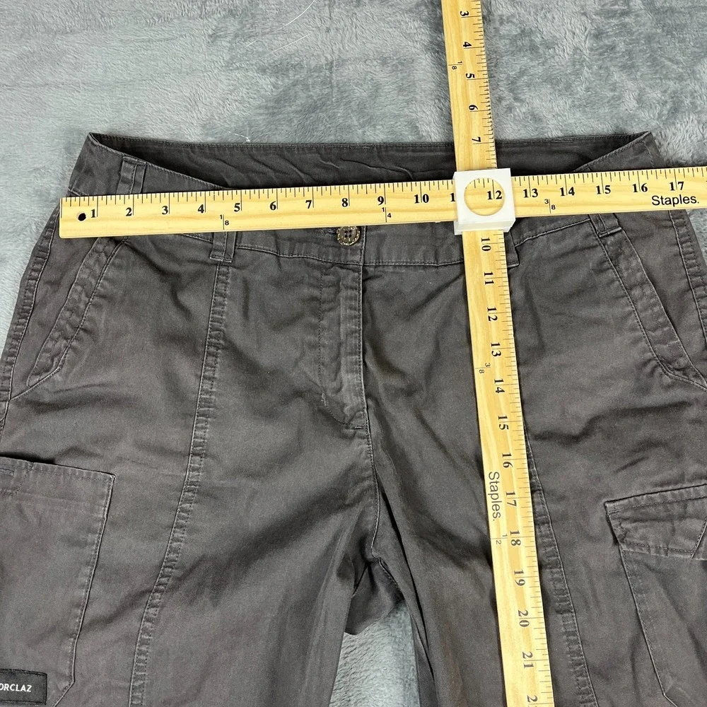 Forclaz Pants Mens 32X31 Black Roll Up Ripstop Outdoor Hiking Cargo Pockets